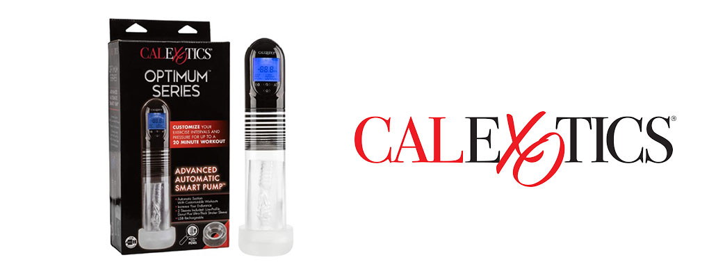 CalExotics Optimum Series Automatic Smart Pump – Male Enhancement Penis  Pump with Silicone Stroker Sleeve – Male Masturbation Sex Toys for Men –  Clear